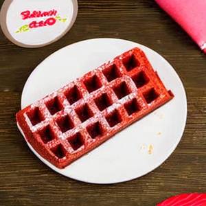 Red Velvet(white choco dip) Waffle pop