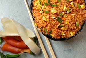 Schezwan Egg Fried Rice