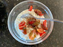 Peppered cottage cheese
