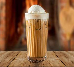 Cold coffee with ice cream
