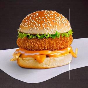 XXX Cheese Chicken Zinger Burger Spicy