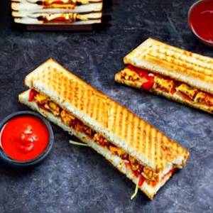 Cheesy Margherita & Paneer tikka sandwich  