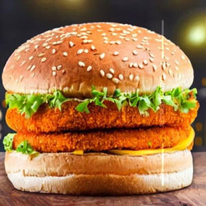 Aloo Patty Burger & Peri Peri Fries
