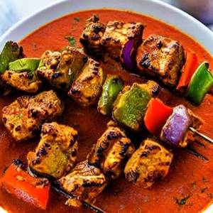 Veg mutton soya tikka gravy