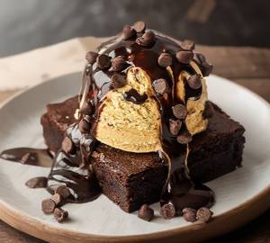 Brownie sundae
