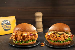 Nashville Chicken + Crispy Butter Chicken Burger Combo