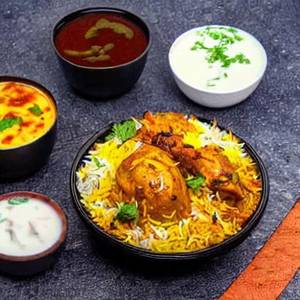 Tandoor chicken dum biryani
