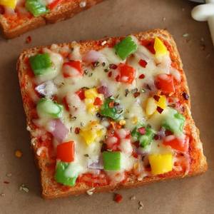 Bread pizza veg