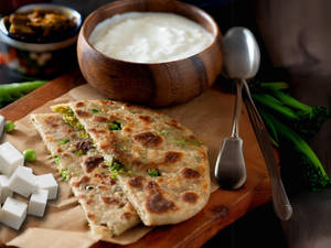 Matar Paneer Paratha