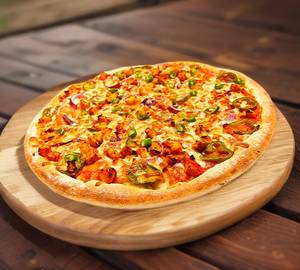 Chicken loaded cheese pizza [7 inches]