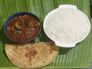 White Rice+1 Chapati+chicken Liver Masala