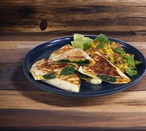 Spinach Red Corn Cheese Quesadilla