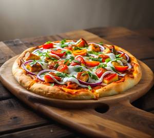 Chicken tandoori pizza [7 inches]