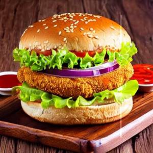 Lazeez Special Chicken Burger