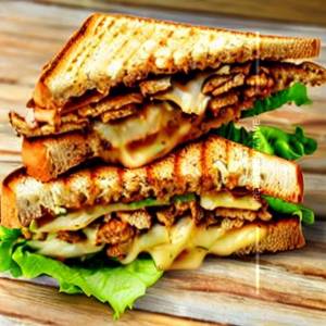 Cheesy Garlic Grill Sandwich