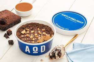 Salted Caramel Almond Fudge Brownie (200 Gms)