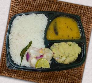 Special Chawal Dal Chokha Thali [ serving -1]