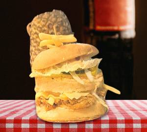 Broasted jumbo burger