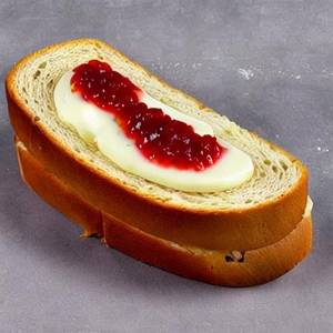 Jam bread cheese sandwich