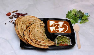 Shahi Paneer With 2 Roti's| Lachha Paratha| Naan Combo Mini Meal For 1
