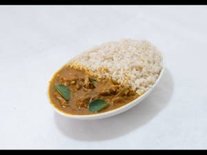 Erachi Curry With Kerala Boiled Red Rice