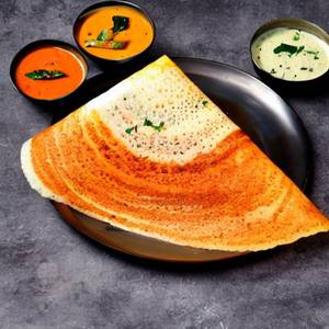 Onion butter masala dosa