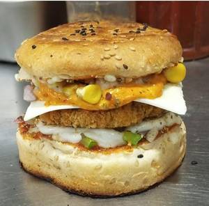 Capsicum Onion Corn Cheese Burger