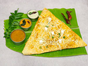 Cheese Paneer Schezwan Dosa