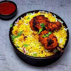 Chicken Boti Kebab Hyderabadi Dum Biriyani