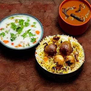 Kumbh Biryani Mushroom Biryani