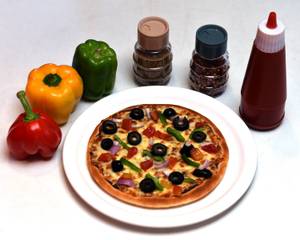 Mushroom Garlic Delight Pizza                      