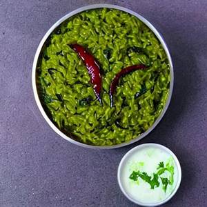 Sev Palak Khichdi