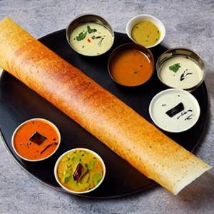 Paneer cheese masala dosa