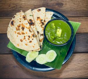 Jain Palak Paneer (500 Gms) + 2 Butter Roti