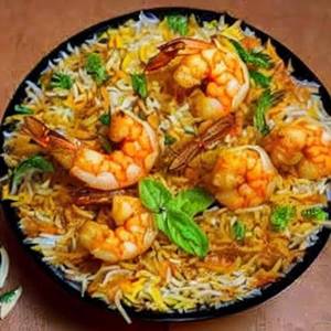 Avakai Prawns Biryani