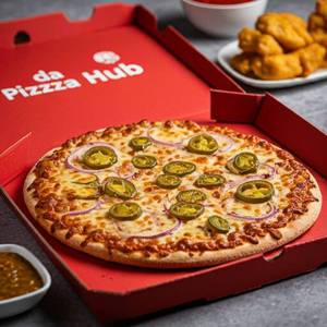 Cheese & Onion and Jalapeno Pizza