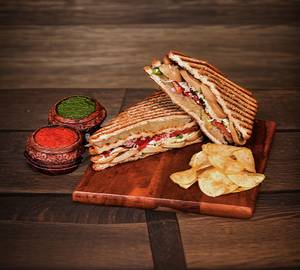 Mushroom Cheesy Grilled Sandwich