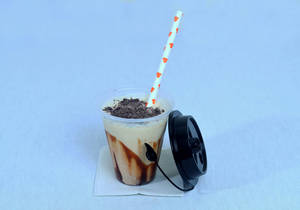 Cold coffee with crush