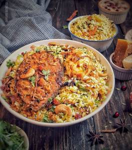 Fish biryani