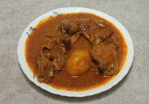 Mutton Curry With Aloo
