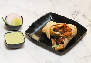 Chicken Tikka Whole Wheat Roti Roll Tandoori Flavor