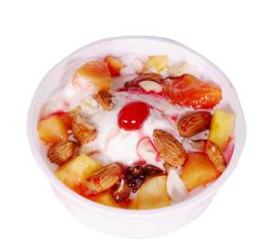 Fruit salad ice cream
