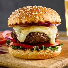 Cream and cheesy burger