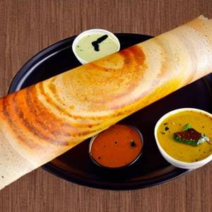Open Butter Masala Dosa