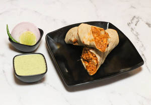 Butter Chicken Whole Wheat Roti Roll