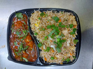 Chicken Fried Rice(half) + Chilli Chicken Gravy (4pcs)