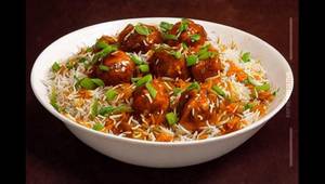 Chicken manchurian rice
