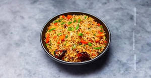 Veg Burnt Garlic Fried Rice
