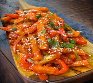 Honey chilli potato