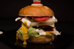 Veg Cheese Paneer Burger